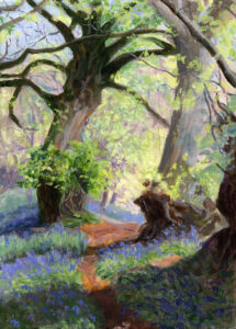 bluebell wood – medium acrylic