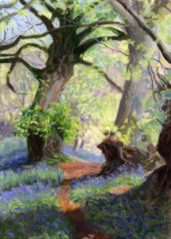 bluebell wood – medium acrylic
